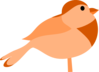 Simple Cartoon Bird Clip Art